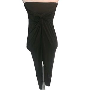 Women’s Strapless Asymmetrical Wrap Dress